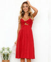 Women Summer Dresses Sleeveless Backless Strap Long Close-fitting Sheath