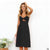 Women Summer Dresses Sleeveless Backless Strap Long Close-fitting Sheath