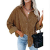 Women's Plain Pocket Shirt, Going Out Tops for Spring & Fall