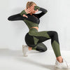 3PCS Women Fitness Gym Set with Crop Top Sports Bra & Leggings