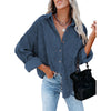 Women's Plain Pocket Shirt, Going Out Tops for Spring & Fall