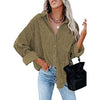 Women's Plain Pocket Shirt, Going Out Tops for Spring & Fall