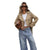 Women’s Cropped Double-Breasted Trench Coat – Fall Winter Fashion
